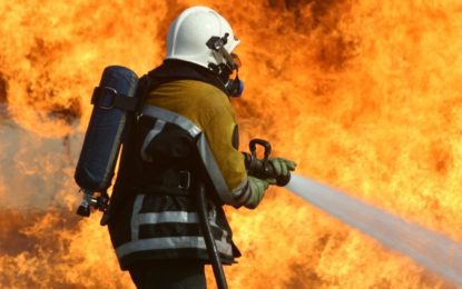 CARRETA DE MILHO INCENDEIA NA BR 265