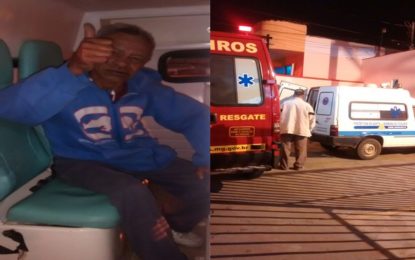 IDOSO CONSIDERADO DESAPARECIDO É ENCONTRADO POR BOMBEIROS EM OCORRÊNCIA