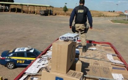 Operação integrada RFB, PRF e COD apreende mais de R$ 50 milhões em cigarros contrabandeados