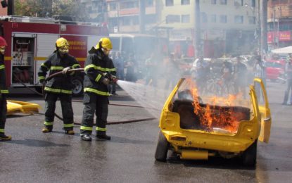 SEGUNDA COMPANHIA DE BOMBEIROS MILITARES REALIZOU SIMULADO DE ACIDENTE DE TRÂNSITO