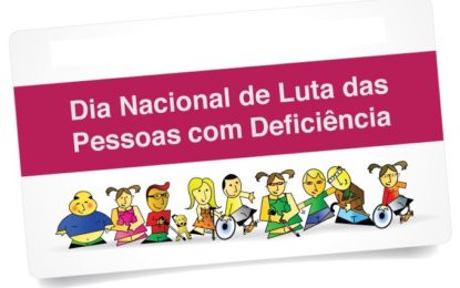 CAMINHADA MARCA DIA NACIONAL DA LUTA DA PESSOA COM DEFICIÊNCIA