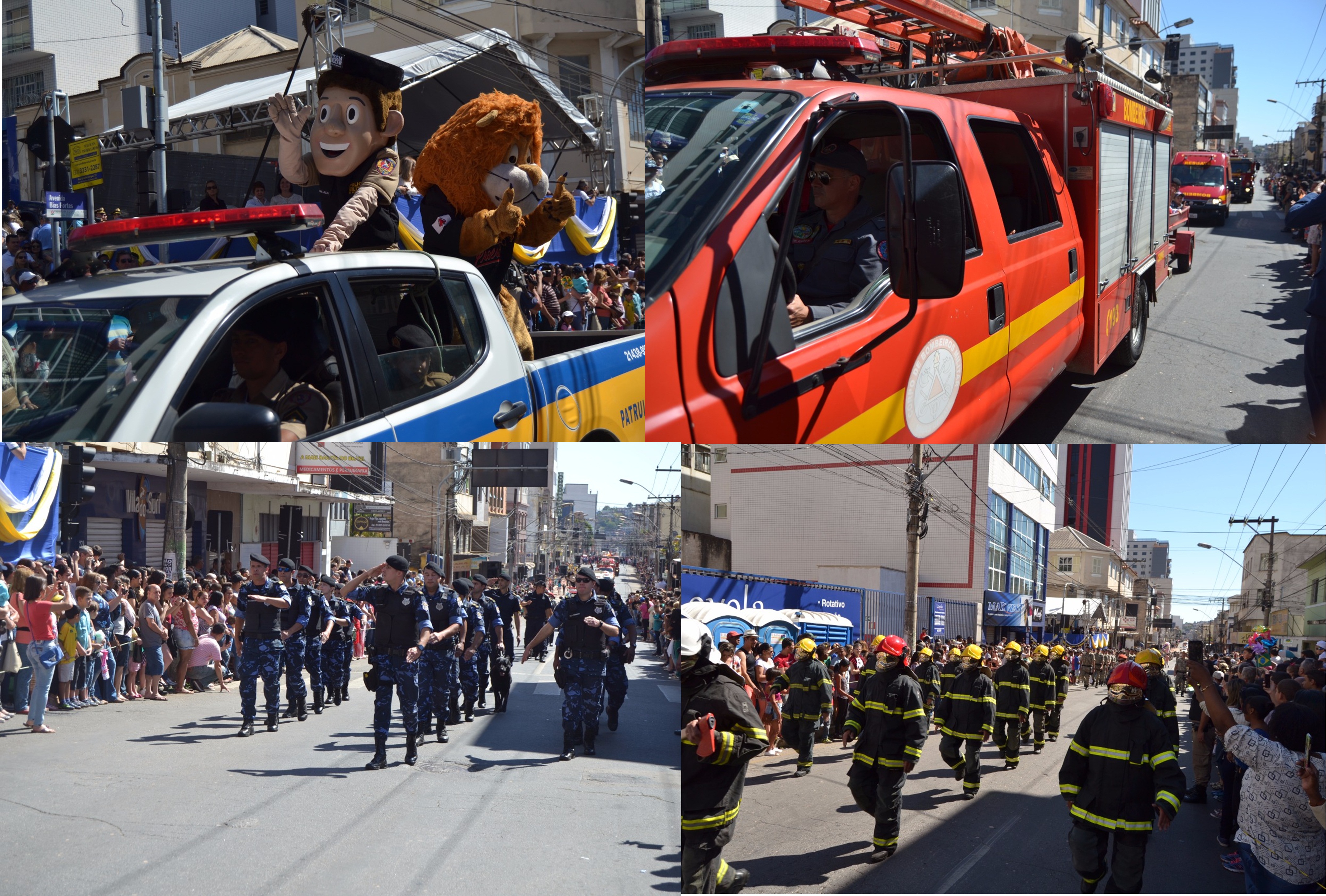 PÚBLICO ACOMPANHA TRADICIONAL DESFILE DE 7 DE SETEMBRO EM BARBACENA MG