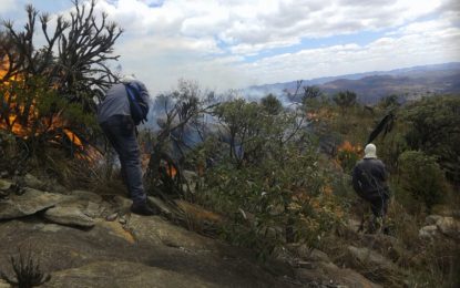 FOCOS ISOLADOS MANTÉM BOMBEIROS NA SERRA DE OURO BRANCO