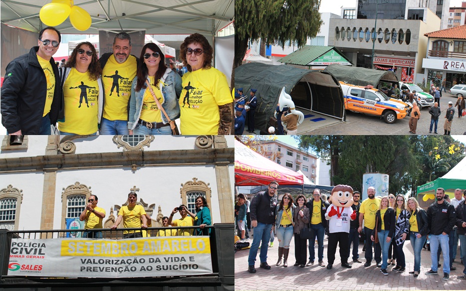 AÇÃO SOCIAL INICIA OFICIALMENTE CAMPANHA DO SETEMBRO AMARELO EM BARBACENA