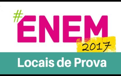 CANDIDATOS JÁ PODEM CONSULTAR LOCAL DE PROVAS DO ENEM 2017