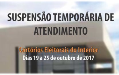 TRE SUSPENDE SERVIÇOS AO ELEITOR PARA EFETIVAÇÃO DO REZONEAMENTO