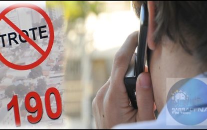 PM inicia campanha contra trote no 190