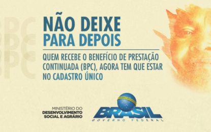 PREFEITURA DE BARBACENA CONTINUA CADASTRANDO IDOSOS DO BPC NO CADASTRO ÚNICO