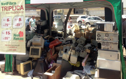 Campanha recolhe cerca de 11 toneladas de lixo eletrônico em Barbacena