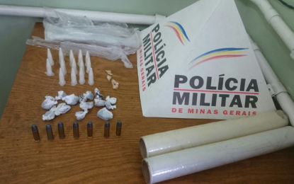 Dupla é presa por tráfico de drogas no bairro Água Santa em Barbacena-MG