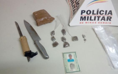 Drogas são localizadas em apartamento de albergado no Bairro Grogotó em Barbacena