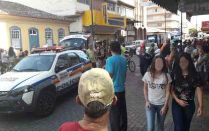 URGENTE Polícia Militar frustra assalto em relojoaria no centro de Barbacena