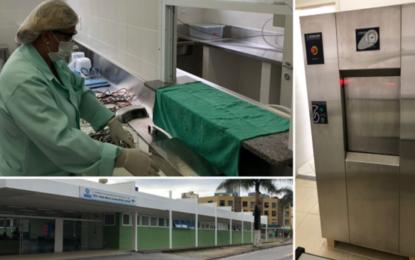 Saúde instala moderno equipamento de esterilização no CEM