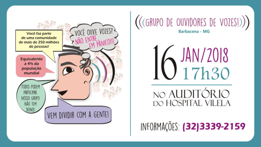 Grupo de Ouvidores de Vozes promove primeiro encontro neste mês em Barbacena