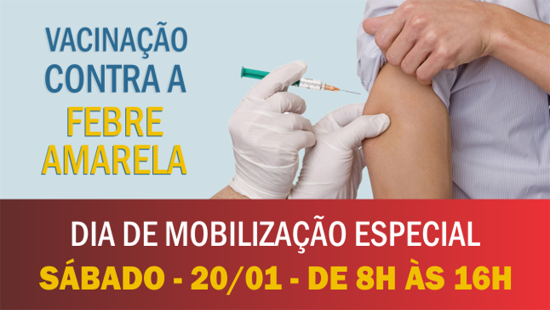 UBS serão abertas para vacinação contra febre amarela neste sábado