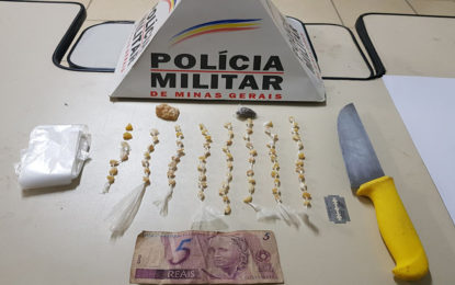 Homem é preso por tráfico de drogas no bairro São Pedro em Barbacena