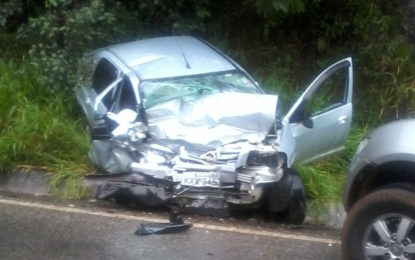 Grave acidente na MGC 383 resulta em duas vítimas fatais. Bafômetro acusou ingestão de álcool em um dos condutores
