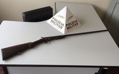 Arma é dispensada por autor durante fuga em zona rural de Santa Bárbara do Tugúrio