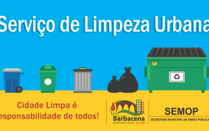 Prefeitura de Barbacena assume a coleta de lixo e amplia serviço a partir do dia 1°