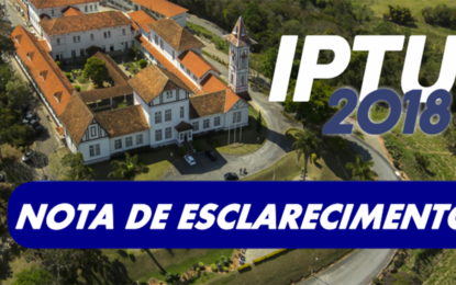 PREFEITURA MUNICIPAL DE BARBACENA VEM ESCLARECER ACERCA DA LEGALIDADE DO IPTU DE 2018.