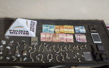 POLÍCIA MILITAR APREENDE GRANDE QUANTIDADE DE DROGAS EM NAZARENO-MG