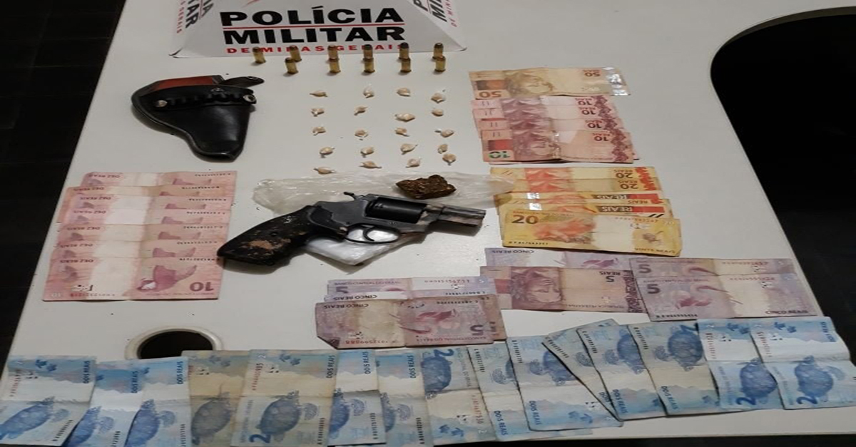 Homem é preso por tráfico de drogas e porte ilegal de arma de fogo em São João del-Rei-MG