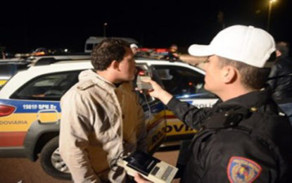 21 MOTORISTAS ALCOOLIZADOS SÃO PRESOS EM NOITE DE BLITZE EM 71 MUNICÍPIOS