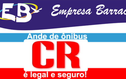 Empresa Barraca divulga horários de ônibus para o final de semana