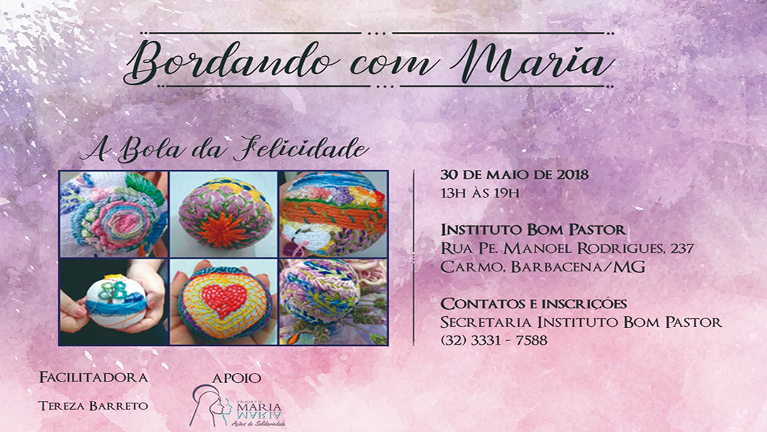 Bola da Felicidade é tema de oficina no Instituto Bom Pastor em Barbacena