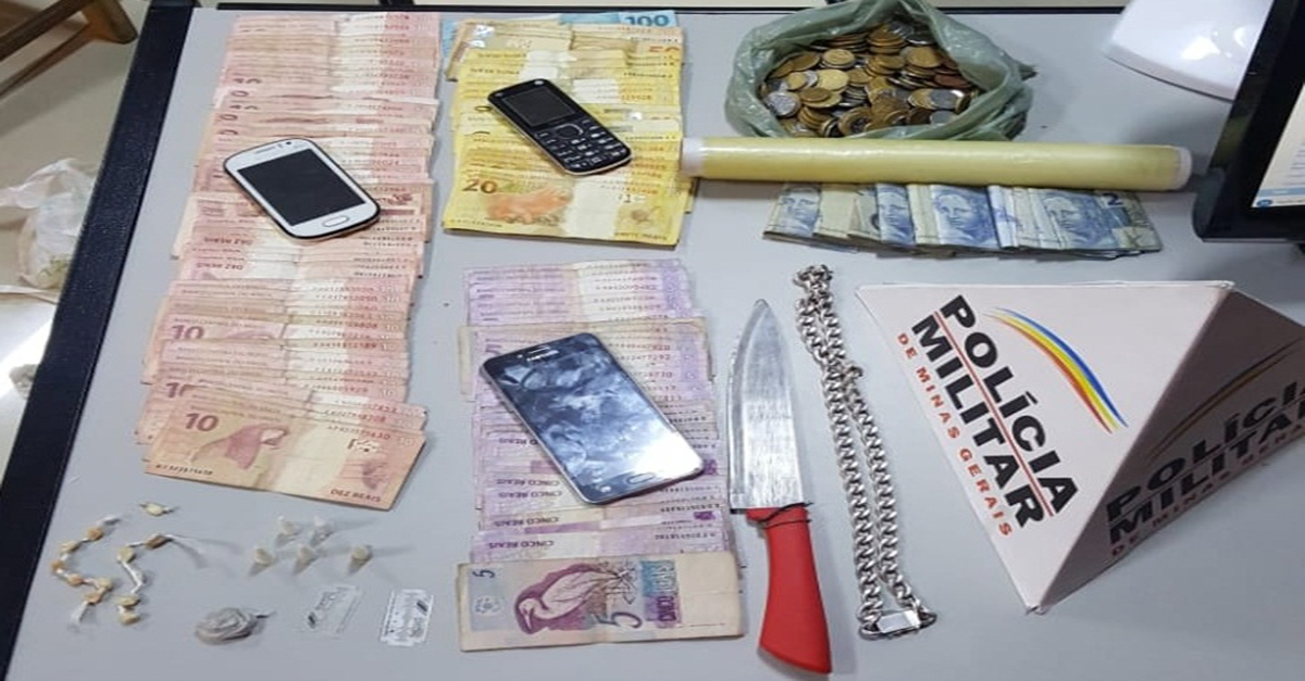 Adolescente apreendido no Bairro Caiçaras em Barbacena por tráfico engole drogas e é hospitalizado.