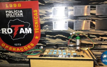 Furto qualificado a caixa eletrônico do Banco do Brasil na cidade de Santos Dumont integrantes da quadrilha são presos.