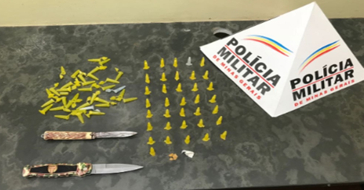 Prisão por tráfico de drogas e posse ilegal de arma de fogo em Conselheiro Lafaiete-MG.