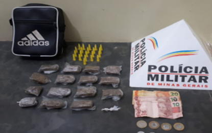 Apreensão por tráfico de drogas em Conselheiro Lafaiete / Veja Mais.