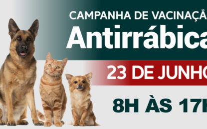 Prefeitura promove mutirão de vacinação antirrábica no próximo dia 23
