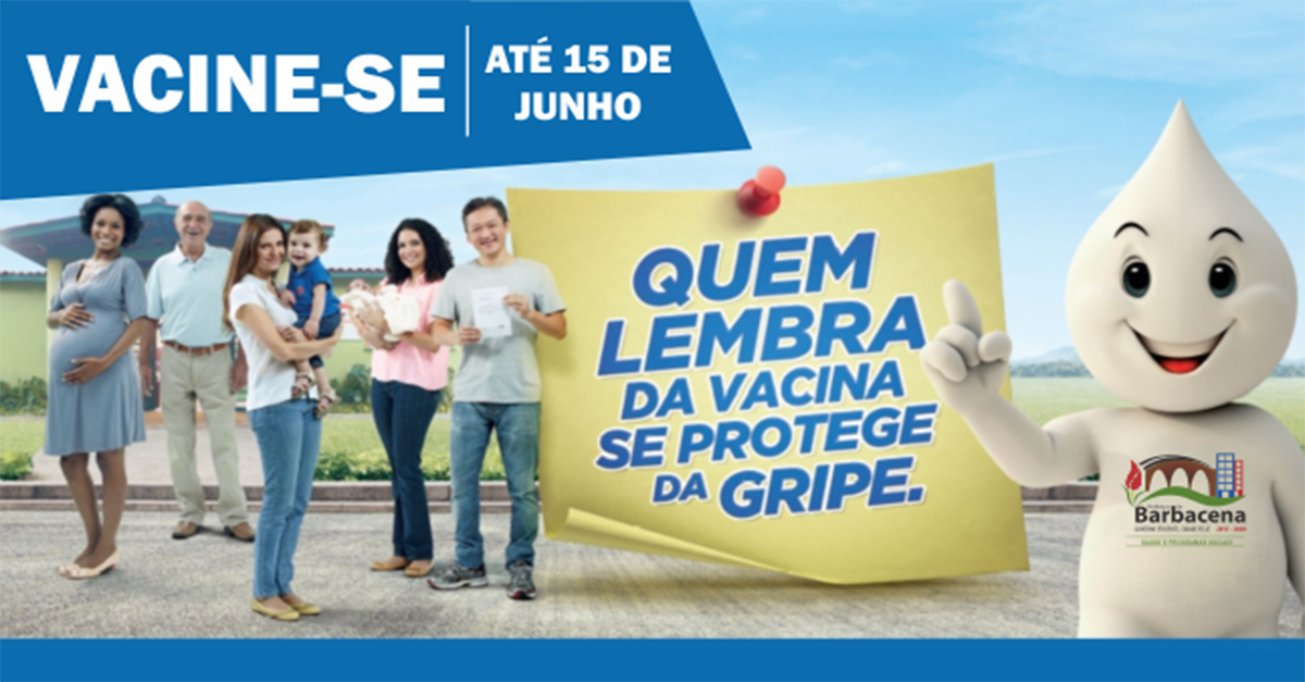 Barbacena promove vacinação contra a gripe até o dia 15 de junho