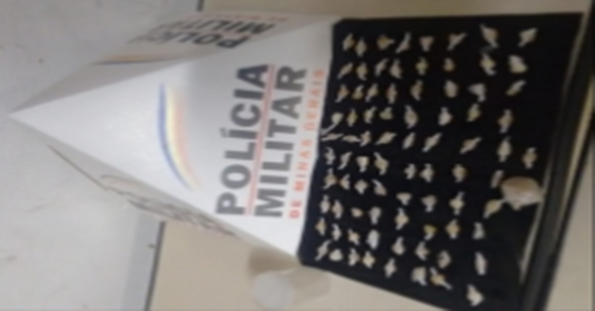 Pedras de crack apreendidas e menor de 14 anos conduzido por tráfico de drogas no bairro Passarinhos em Barbacena.