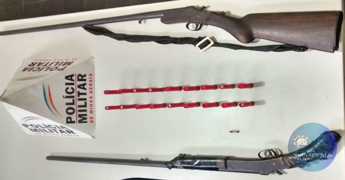 POLÍCIA MILITAR APREENDE ARMAS DE FOGO E MUNIÇÕES EM SÃO JOÃO DEL-REI-MG