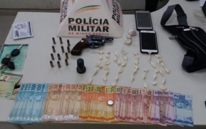 Casal de Juiz de Fora preso com arma de fogo e drogas durante festa em Santa Rita Ibitipoca-MG