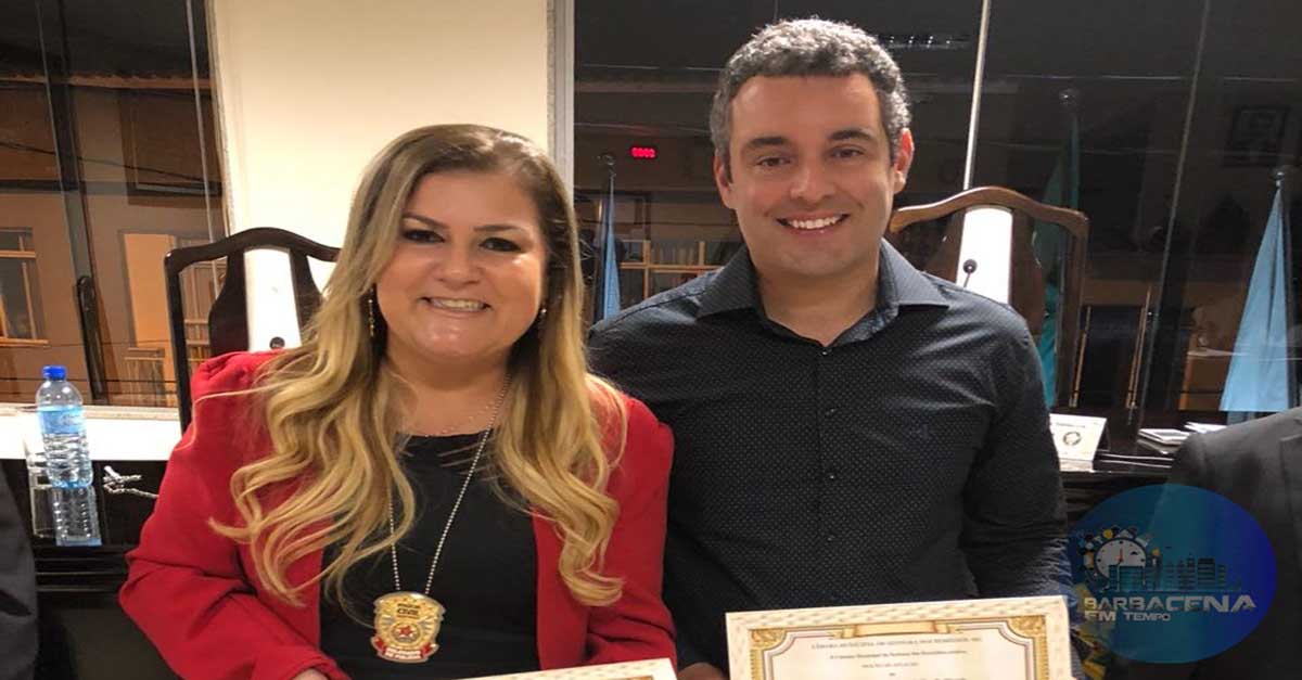 POLÍCIAIS CIVIS DE BARBACENA RECEBEM MOÇÃO DE APLAUSO DA CÂMARA DE SENHORA DOS REMÉDIOS-MG