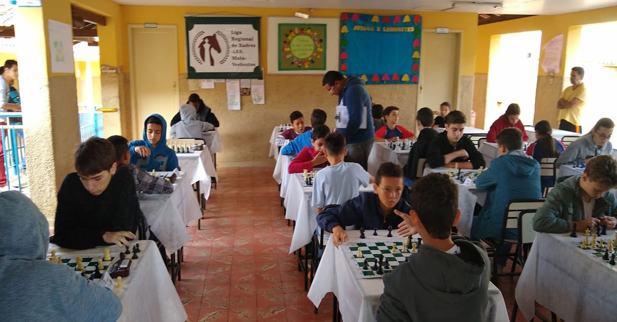 Belas disputas marcaram Circuito Escolar de Xadrez neste fim de semana