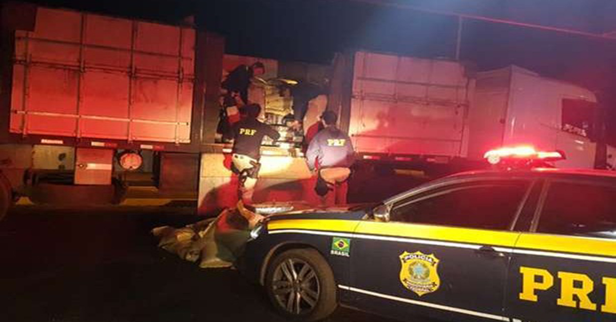 DUAS TONELADAS DE MACONHA É DESCOBERTO PELA PRF EM ARAXÁ