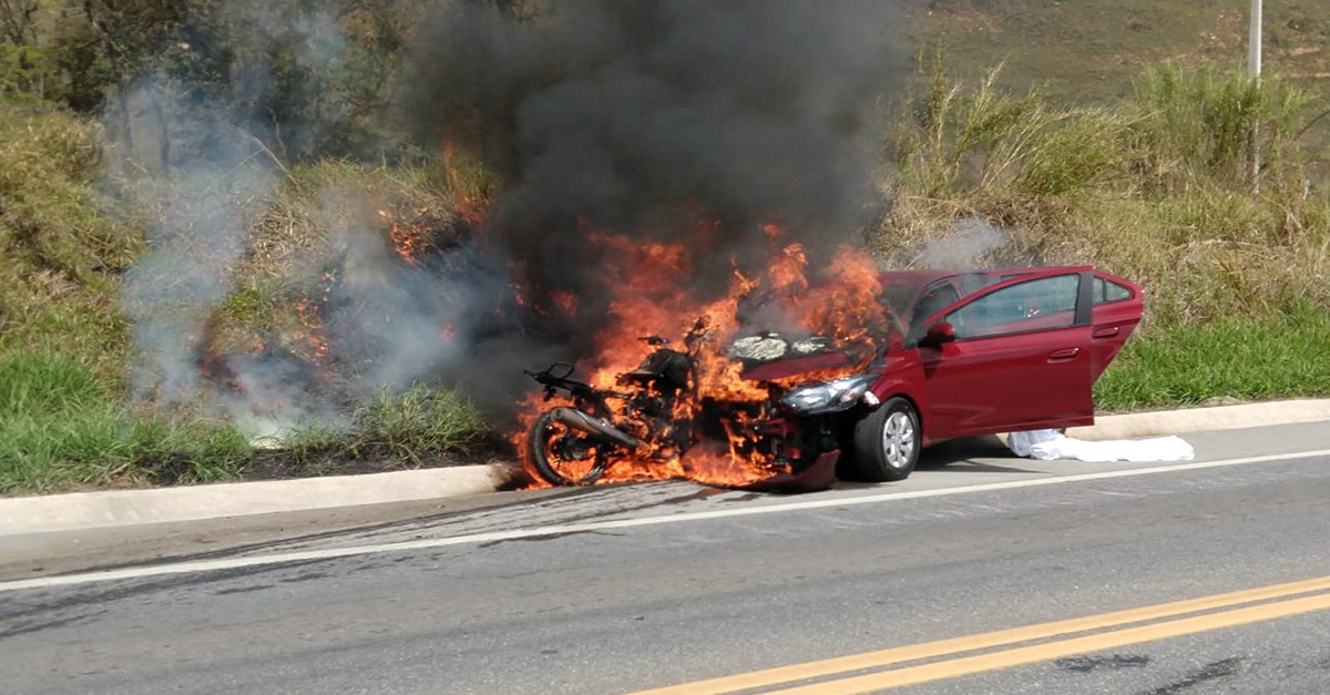 Motociclista morre em acidente na BR-265 proximidades do trevo da cidade de Barroso