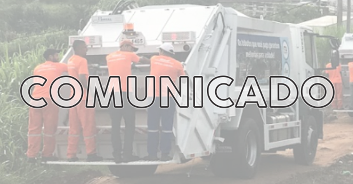 Prefeitura informa sobre coleta de lixo no feriado de Finados