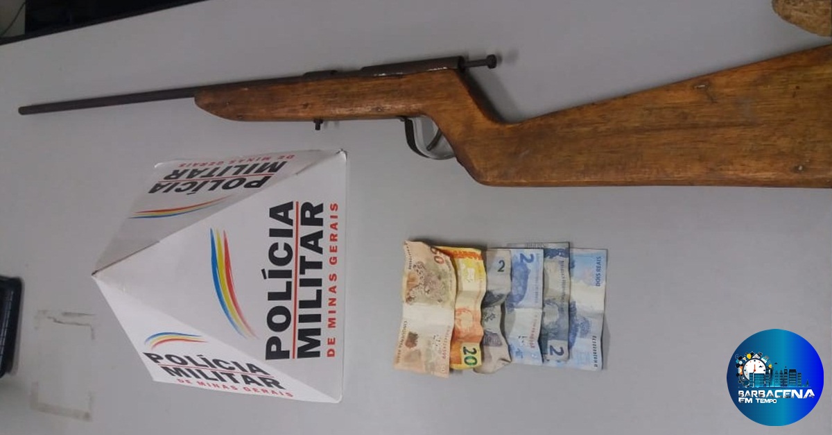 ARMA DE FOGO É RETIRADA DE CIRCULAÇÃO PELA PM NA CIDADE DE BARROSO