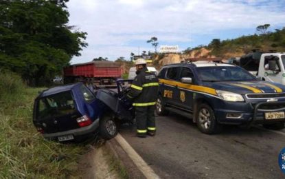 ACIDENTE NA BR-381 EM SANTA LUZIA DEIXA UM MORTO E DOIS FERIDOS