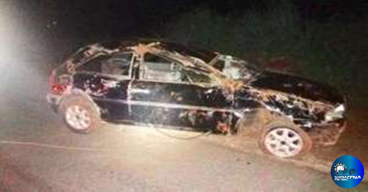 Motorista pega dinheiro para pagar pedágio e perde controle do carro na BR-050 em Delta