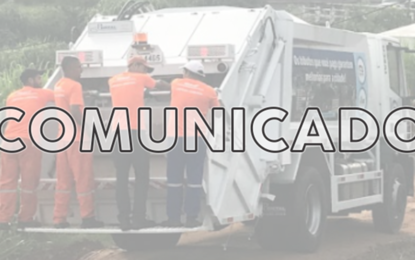 Prefeitura informa sobre coleta de lixo no feriado da República