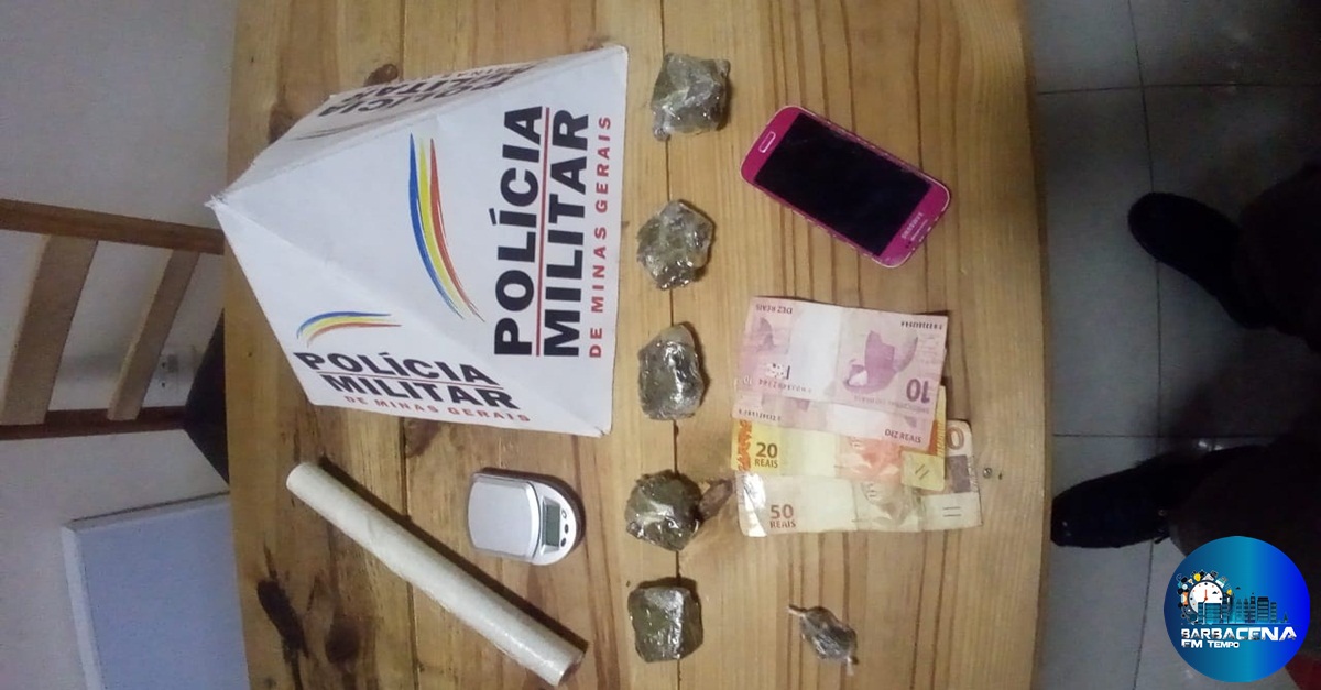 Militares prendem traficante no bairro Santa Luzia em Barbacena