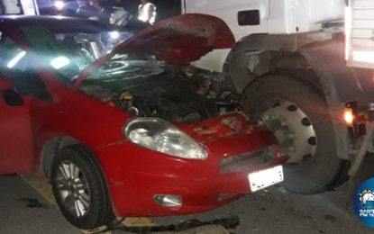 Agente Penitenciário fica ferido em acidente na BR-265 próximo ao Quiosque do Tio Romeu