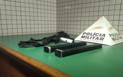Submetralhadora de origem americana é apreendida com jovem em Caratinga-MG